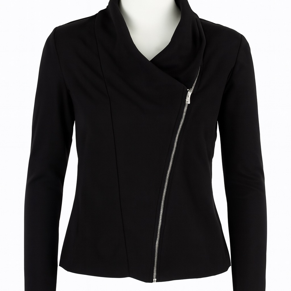 Maurices Elegant Black Zipper Blazer